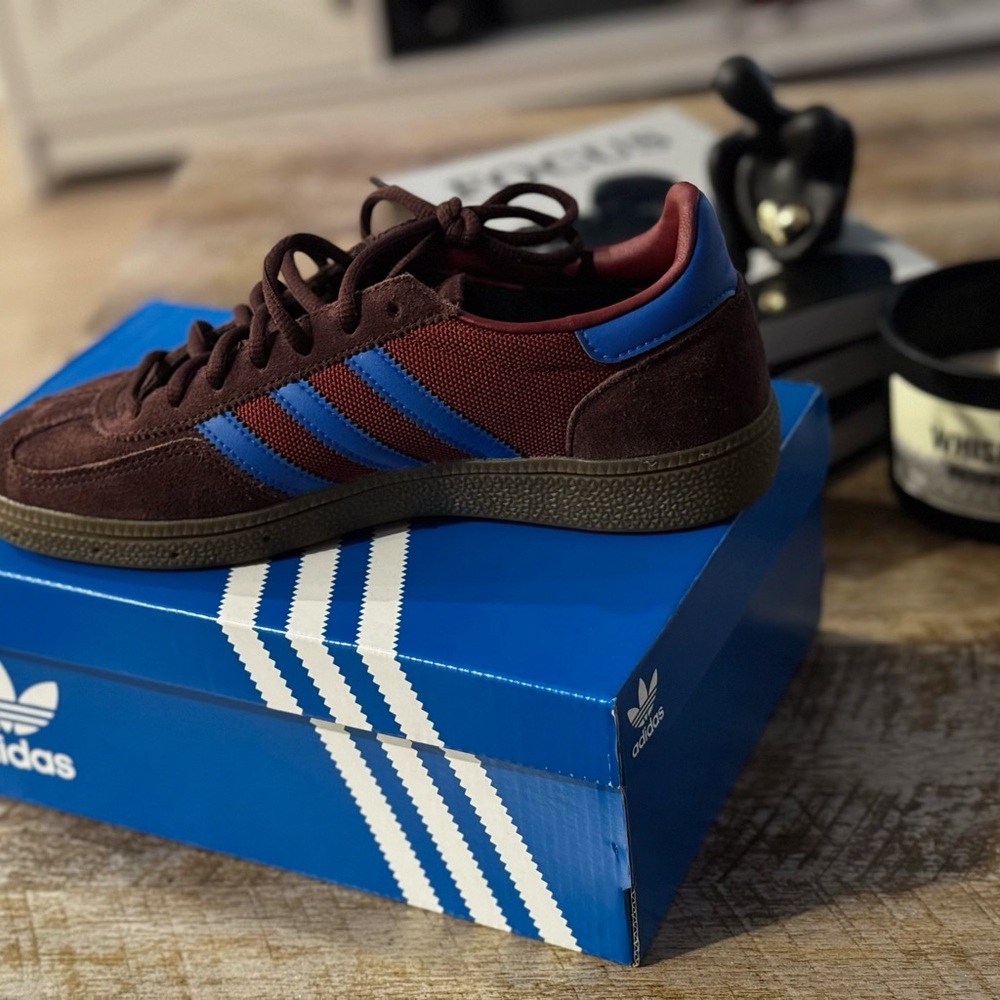 Adidas Maroon and Royal Blue Sneakers